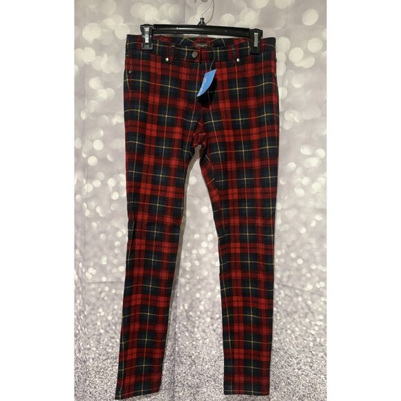 NWT J. McLaughlin Plaid Printed Stretch Becca Pant - Size 2 - Picture 1 of 2